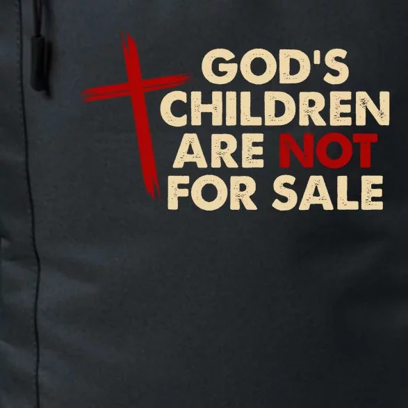 Gods Children Are Not For Sale Trafficking Awareness Daily Commute Backpack