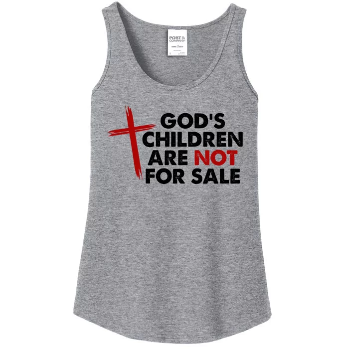 Gods Children Are Not For Sale Trafficking Awareness Ladies Essential Tank