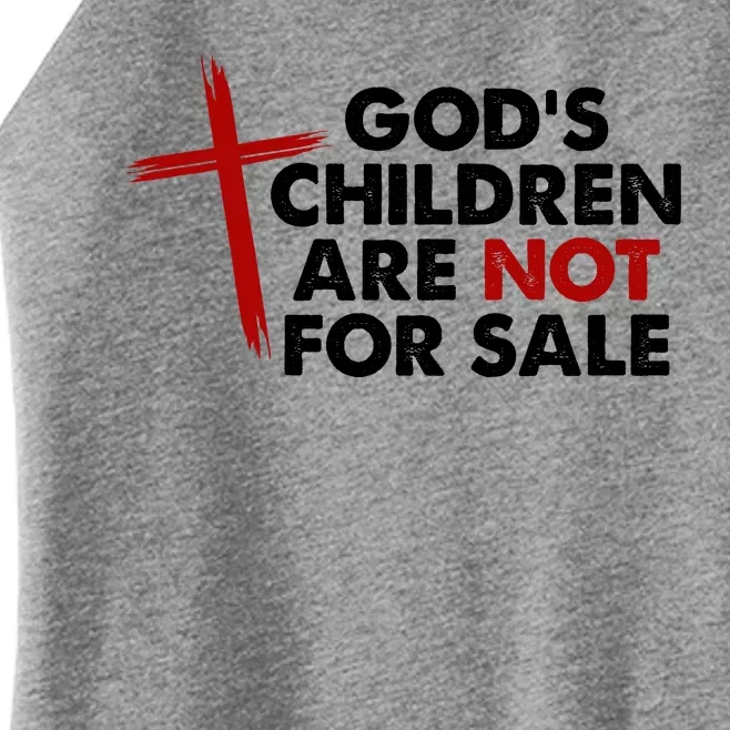 Gods Children Are Not For Sale Trafficking Awareness Women’s Perfect Tri Rocker Tank