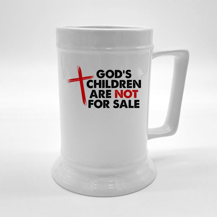 Gods Children Are Not For Sale Trafficking Awareness Front & Back Beer Stein