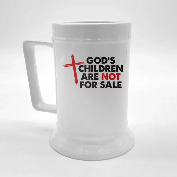 Gods Children Are Not For Sale Trafficking Awareness Front & Back Beer Stein