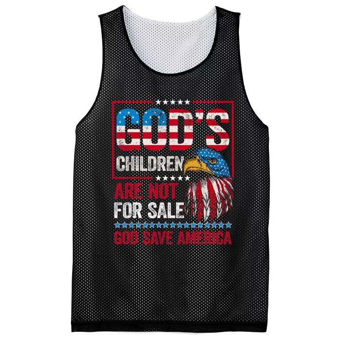 Gods Children Are Not For Sale Save America Mesh Reversible Basketball Jersey Tank