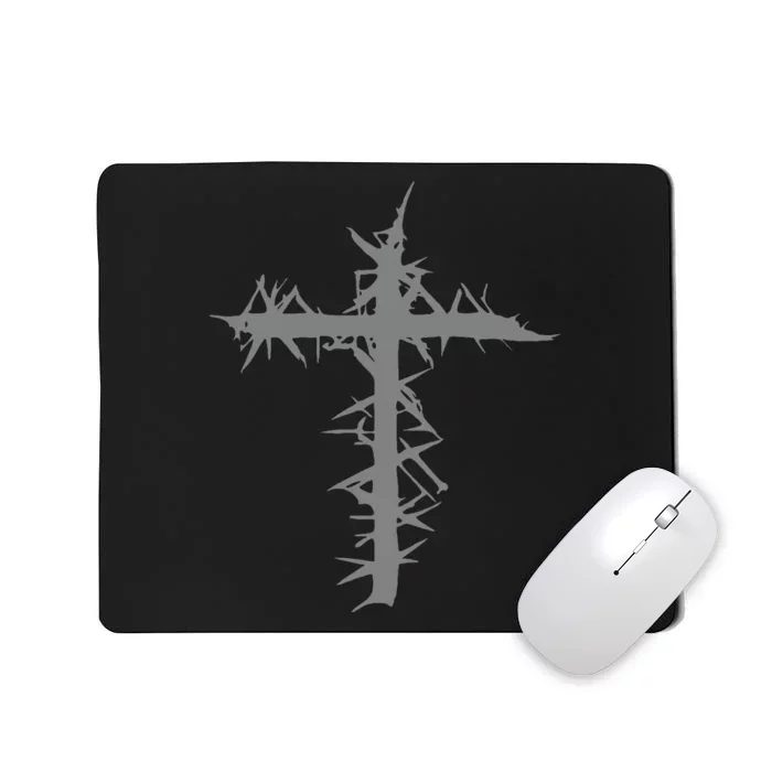 Grunge Cross Aesthetic Mall Goth Emo Gothic Mousepad