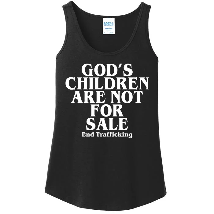 Gods Children Are Not For Sale End Trafficking Ladies Essential Tank