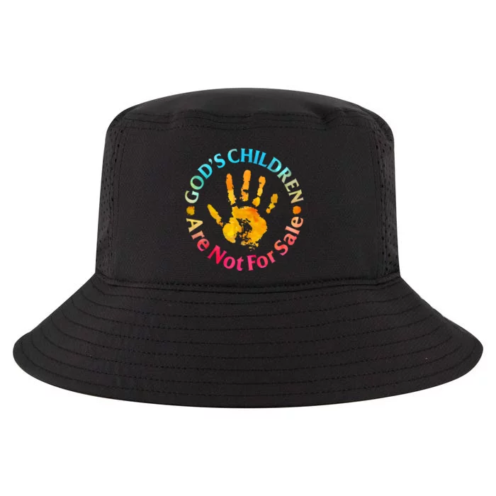 Gods Children Are Not For Sale Hand Prints Cool Comfort Performance Bucket Hat