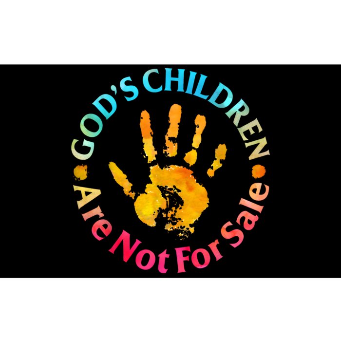 Gods Children Are Not For Sale Hand Prints Bumper Sticker