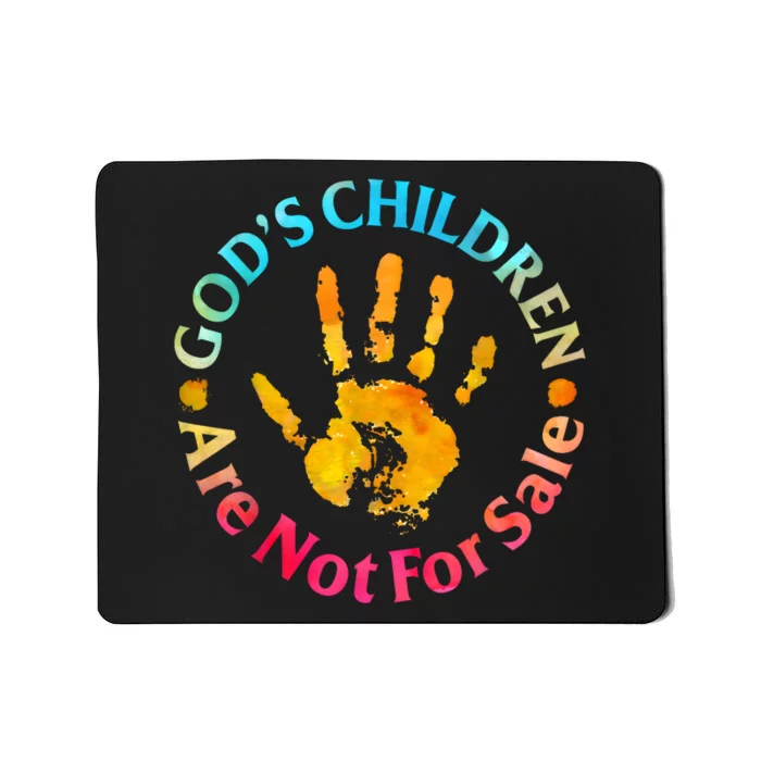 Gods Children Are Not For Sale Hand Prints Mousepad