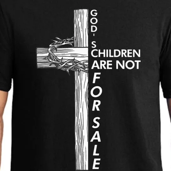 Gods Children Are Not For Sale Funny Gods Children Christ Pajama Set