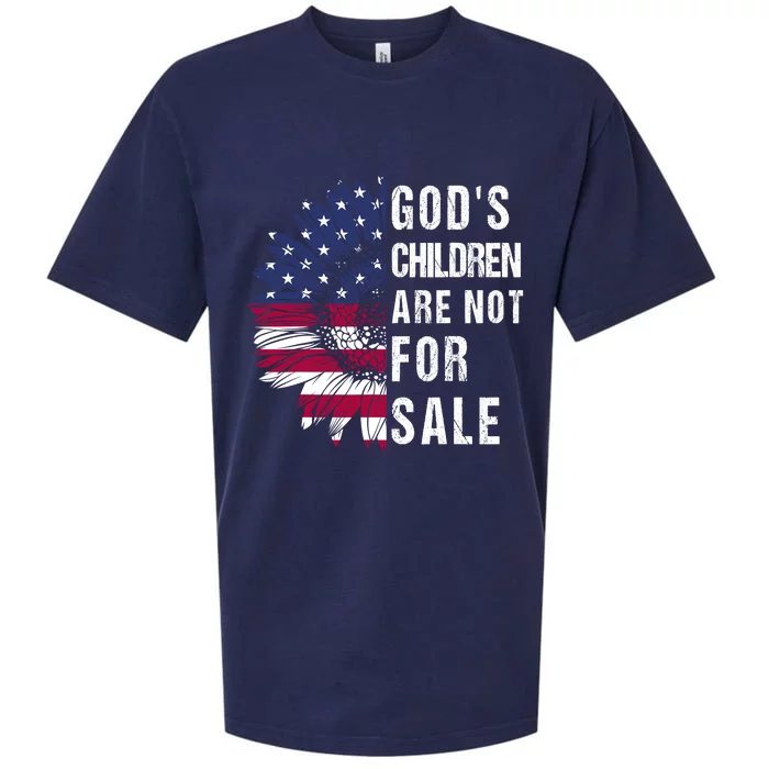 Gods Children Are Not For Sale Funny Political Sueded Cloud Jersey T-Shirt