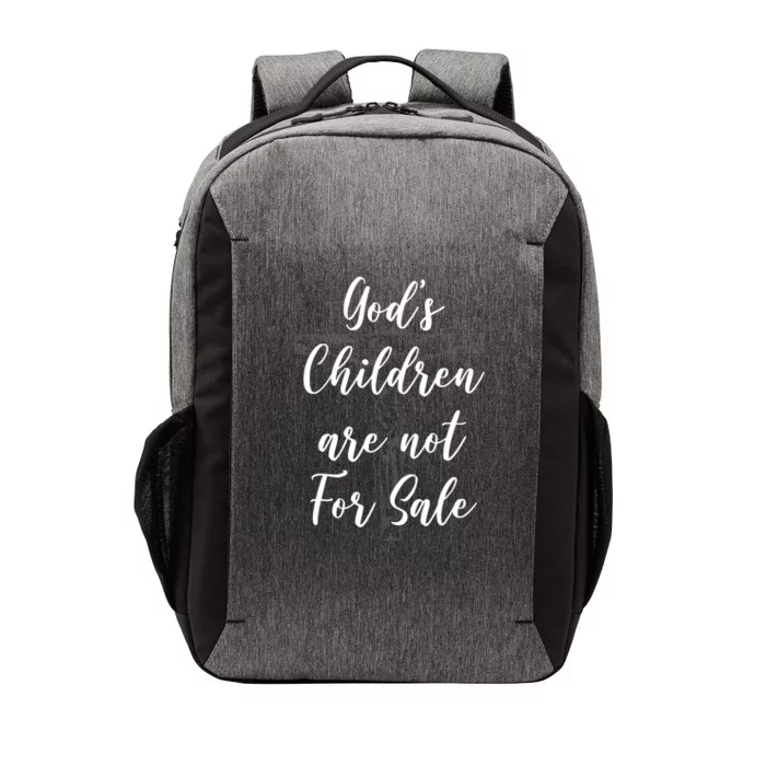 Gods Children Are Not For Sale Christ Awareness Vector Backpack