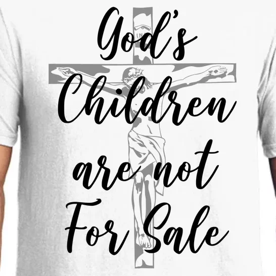 Gods Children Are Not For Sale Christ Awareness Pajama Set