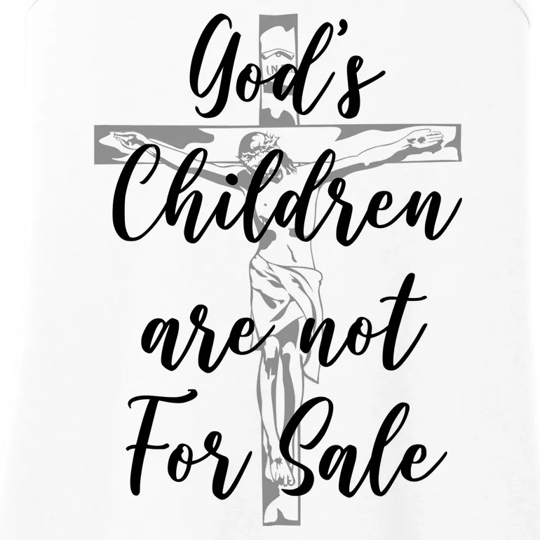 Gods Children Are Not For Sale Christ Awareness Ladies Essential Tank