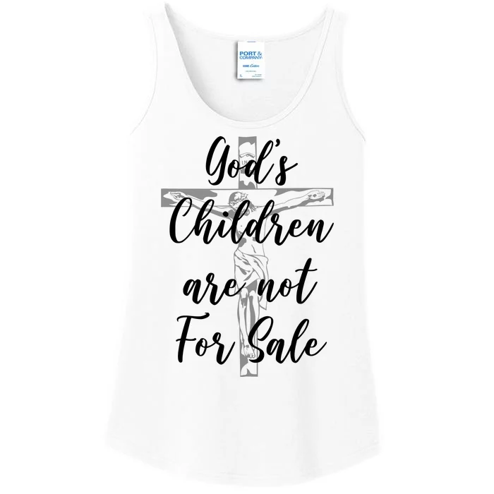 Gods Children Are Not For Sale Christ Awareness Ladies Essential Tank