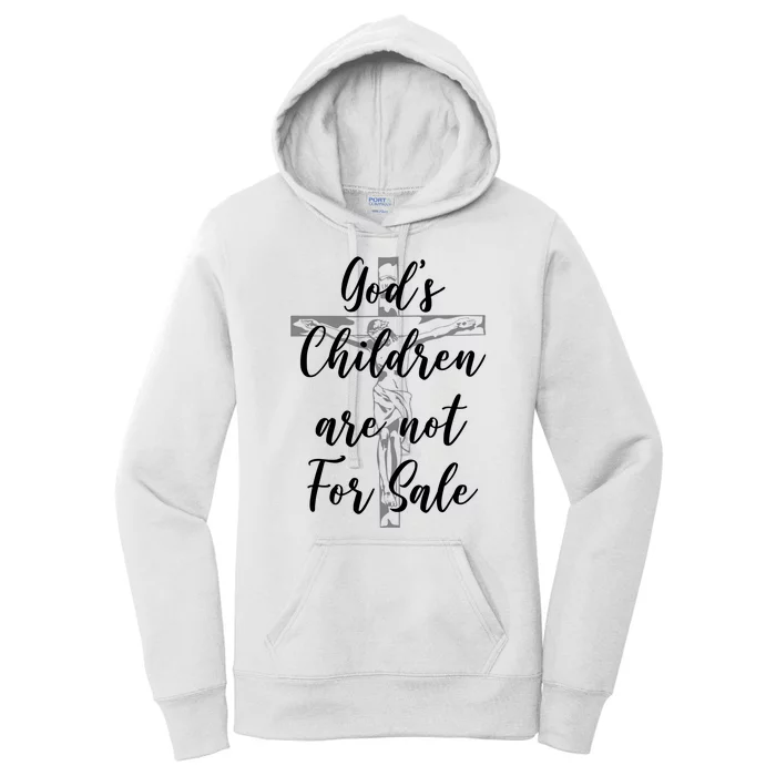 Gods Children Are Not For Sale Christ Awareness Women's Pullover Hoodie