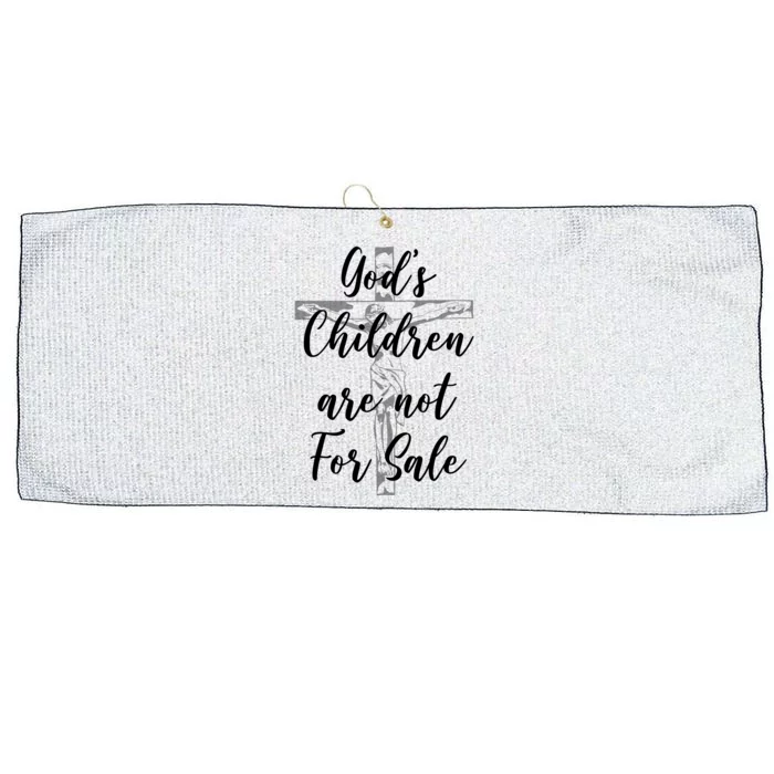 Gods Children Are Not For Sale Christ Awareness Large Microfiber Waffle Golf Towel