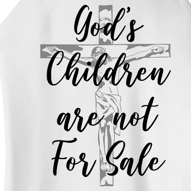 Gods Children Are Not For Sale Christ Awareness Women’s Perfect Tri Rocker Tank