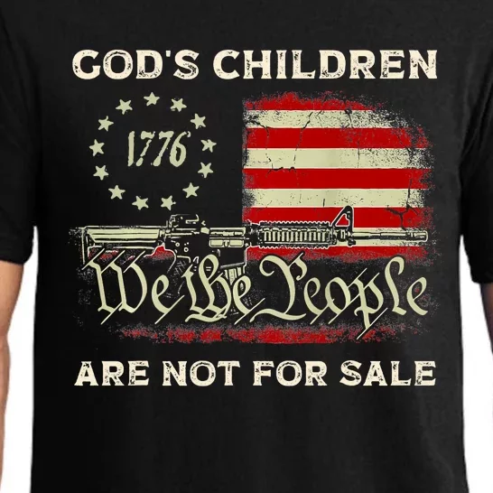 Gods Children Are Not For Sale We The People America Flag Pajama Set