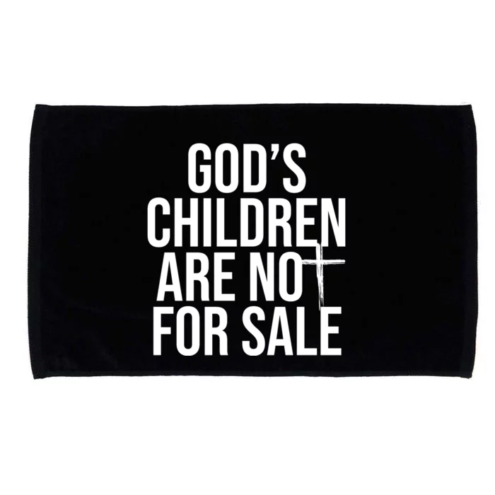 Gods Children Are Not For Sale Cross Microfiber Hand Towel