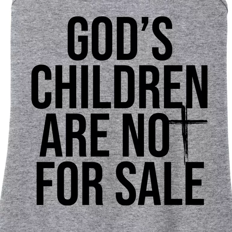 Gods Children Are Not For Sale Cross Ladies Essential Tank