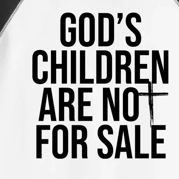 Gods Children Are Not For Sale Cross Toddler Fine Jersey T-Shirt