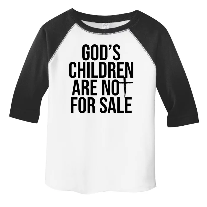 Gods Children Are Not For Sale Cross Toddler Fine Jersey T-Shirt