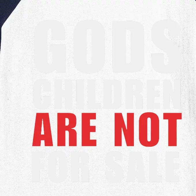 Gods Children Are Not For Sale End Human Trafficking Save Children Baseball Sleeve Shirt