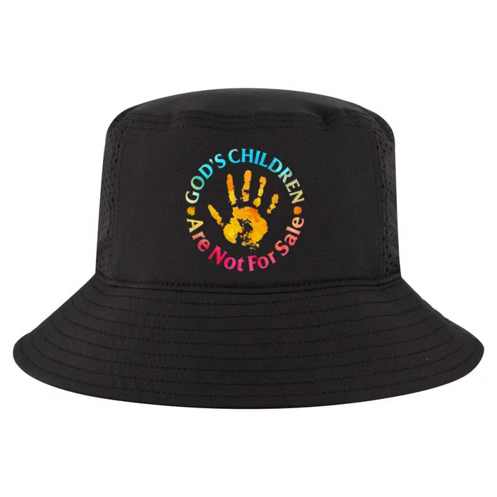 God's Children Are Not For Sale Hand Prints Cool Comfort Performance Bucket Hat