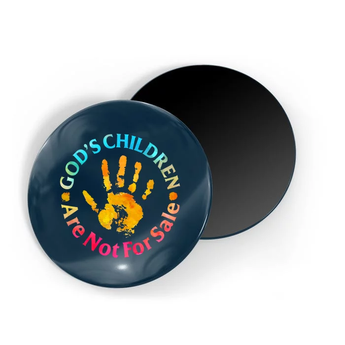 Gods Children Are Not For Sale Hand Prints Magnet