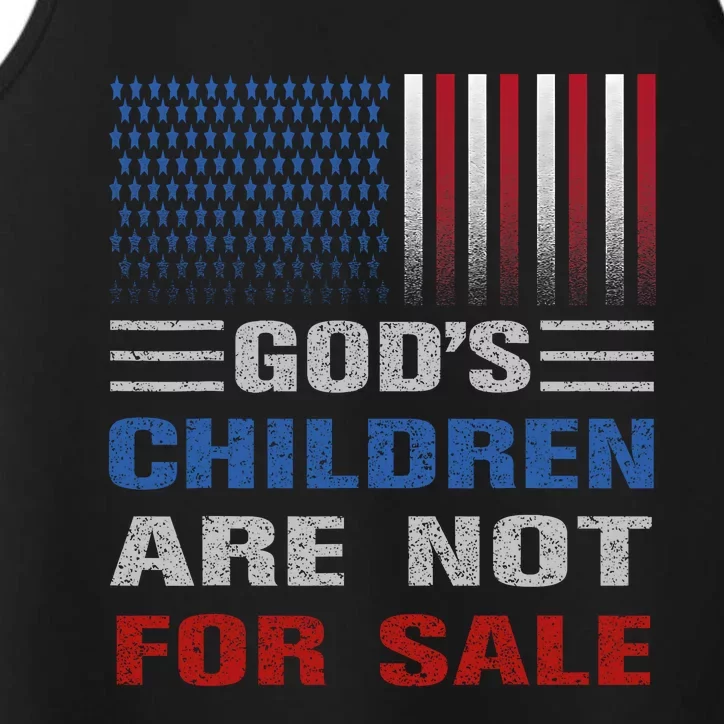 Gods Children Are Not For Sale For Children Family Performance Tank