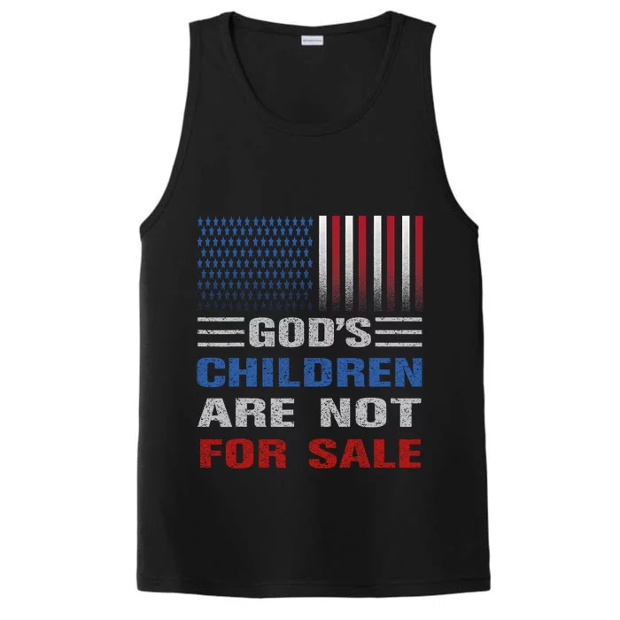 Gods Children Are Not For Sale For Children Family Performance Tank