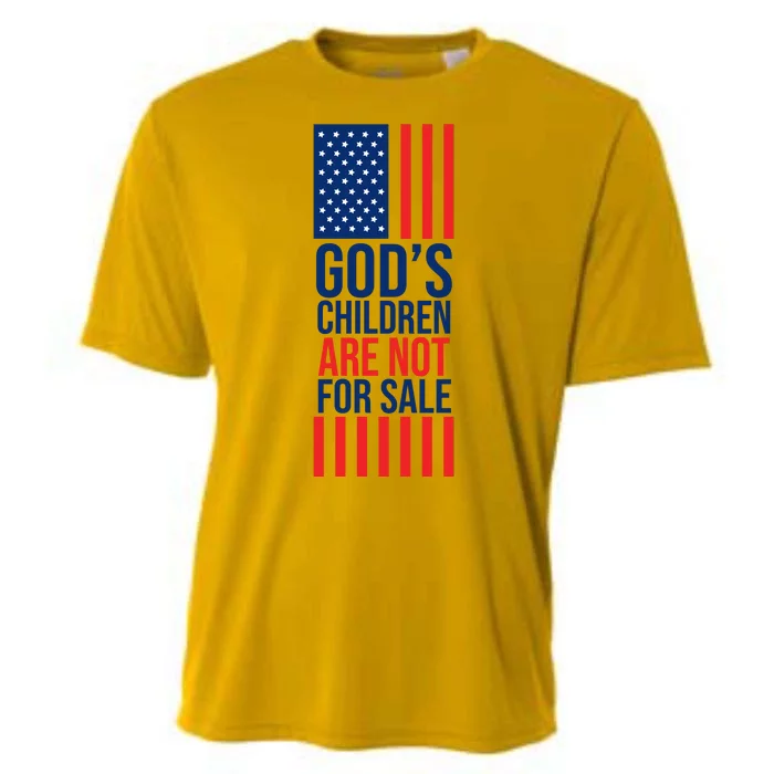 Gods Children Are Not For Sale USA Cooling Performance Crew T-Shirt