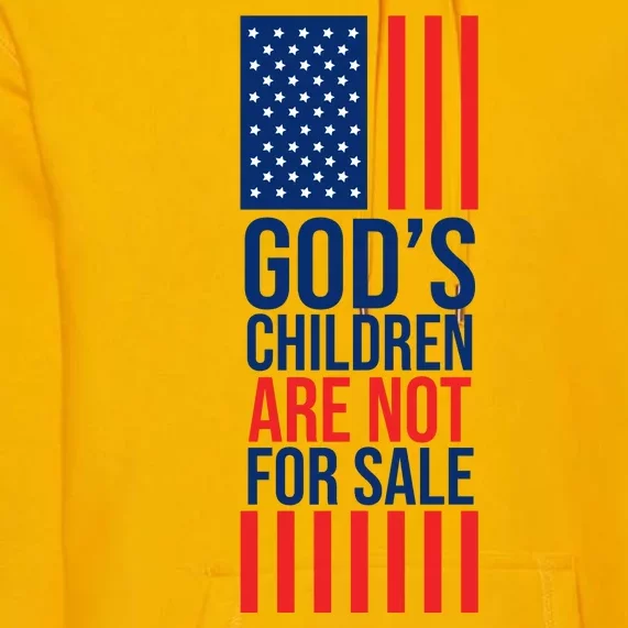 Gods Children Are Not For Sale USA Premium Hoodie