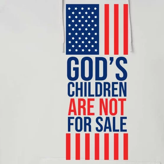 Gods Children Are Not For Sale USA Performance Fleece Hoodie