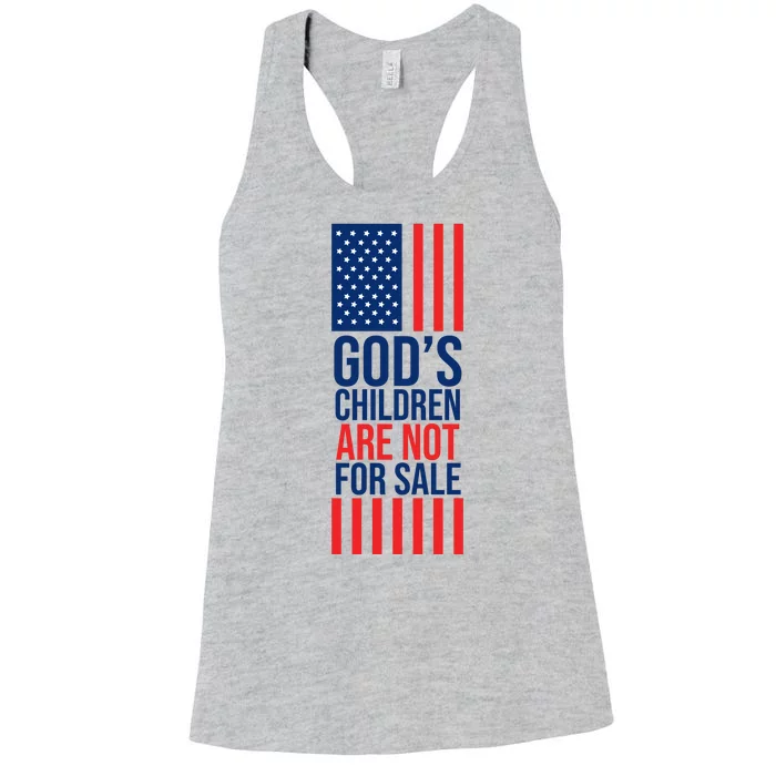 Gods Children Are Not For Sale USA Women's Racerback Tank