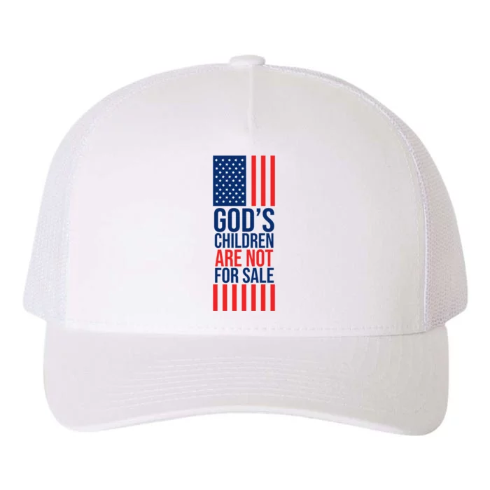 Gods Children Are Not For Sale USA Yupoong Adult 5-Panel Trucker Hat