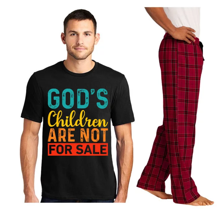 Gods Children Are Not For Sale Funny Quotes Pajama Set