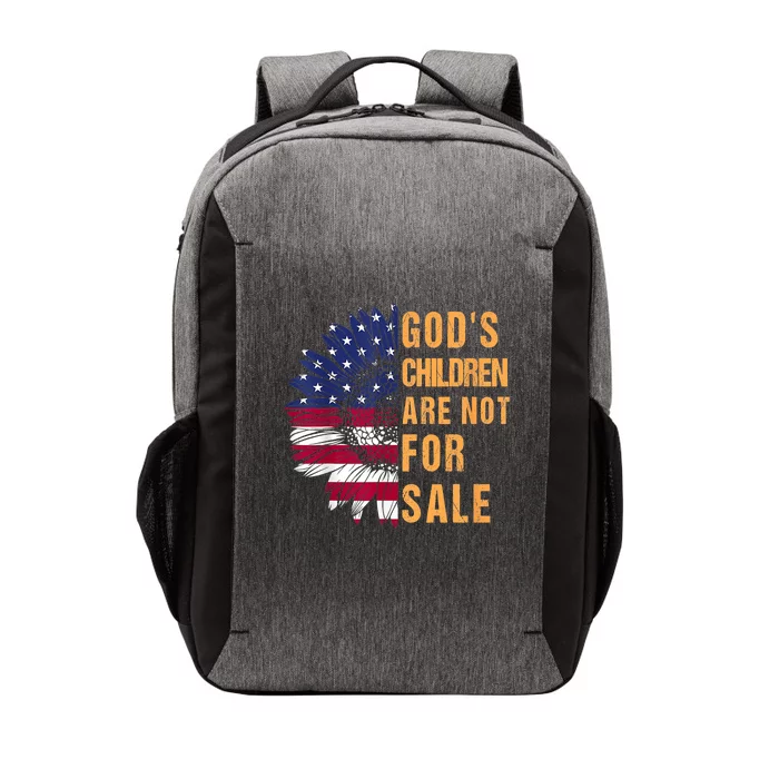 Gods Children Are Not For Sale Funny Political Vector Backpack