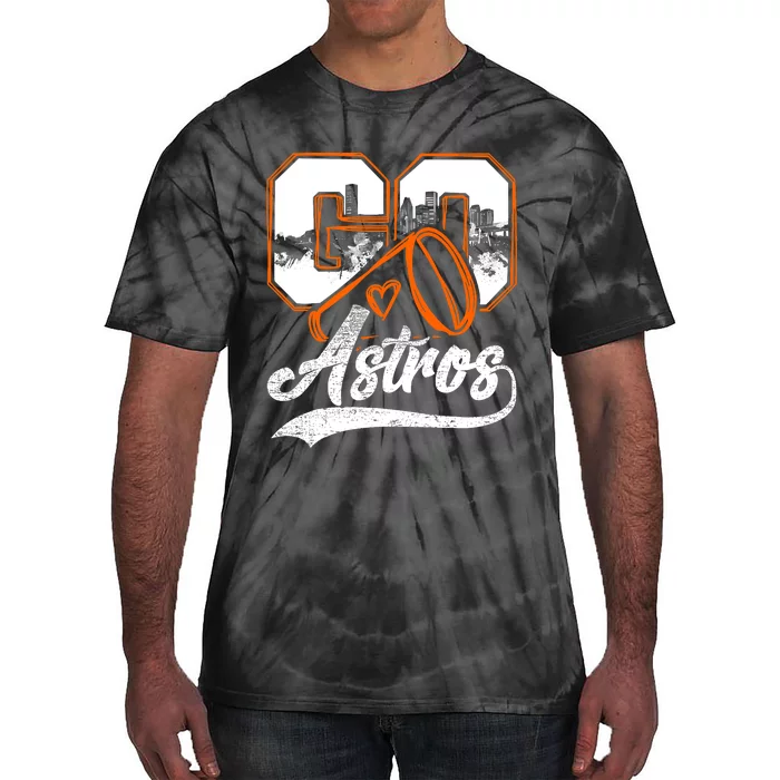 Go Cheer Astros_ Name Athletic Sports Gift Tie-Dye T-Shirt