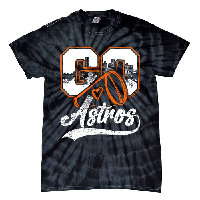 Go Cheer Astros_ Name Athletic Sports Gift Tie-Dye T-Shirt