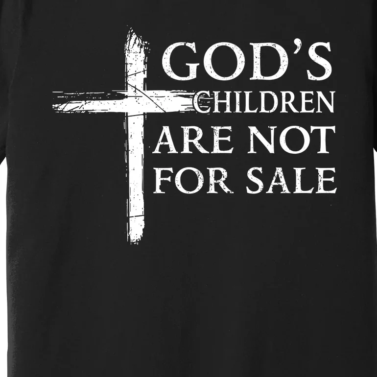 Gods Children Are Not For Sale Cross Christian Premium T-Shirt