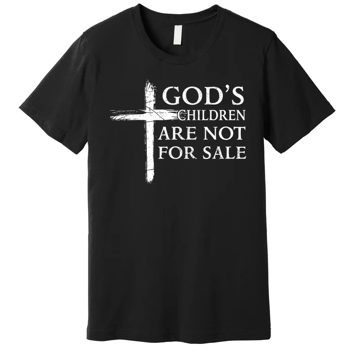 Gods Children Are Not For Sale Cross Christian Premium T-Shirt