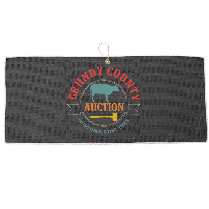 Grundy County Auction Going Once Going Twice Large Microfiber Waffle Golf Towel