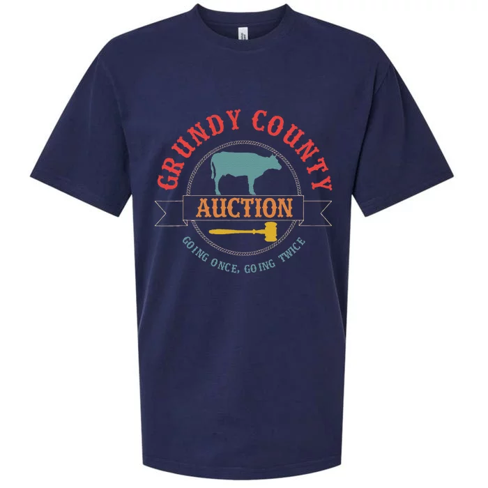 Grundy County Auction Going Once Going Twice Sueded Cloud Jersey T-Shirt