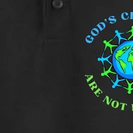 Gods Children Are Not For Sale Dry Zone Grid Performance Polo