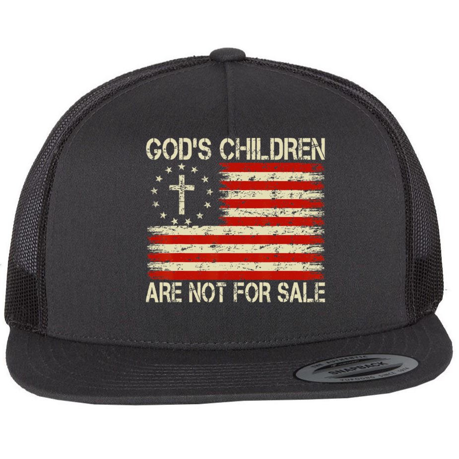 Gods Children Are Not For Sale Jesus Christ Christian Flat Bill