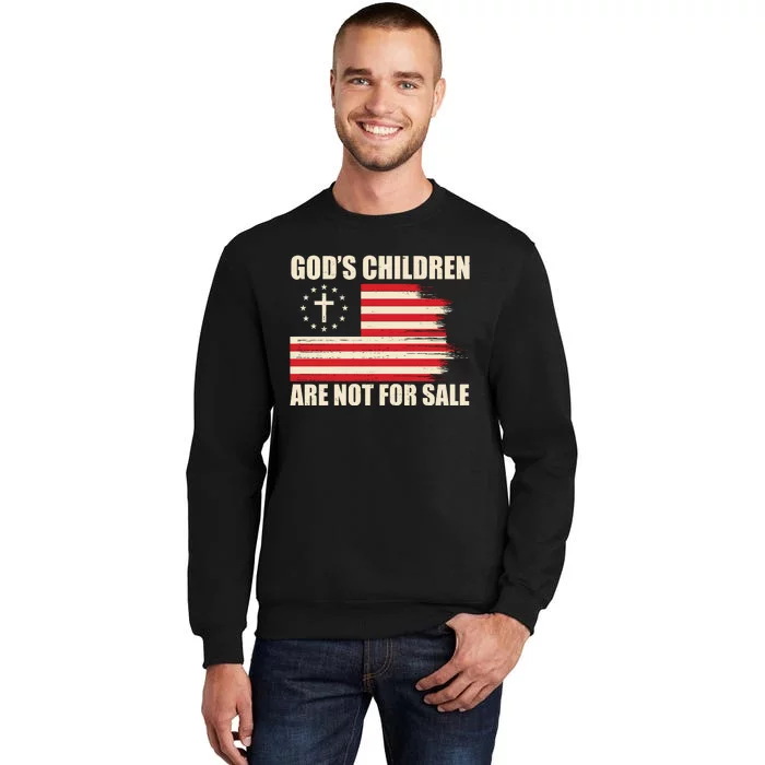 Gods Children Are Not For Sale Funny Christian Quote Sweatshirt