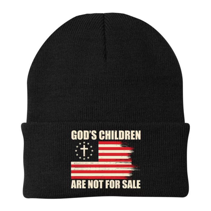 Gods Children Are Not For Sale Funny Christian Quote Knit Cap Winter Beanie