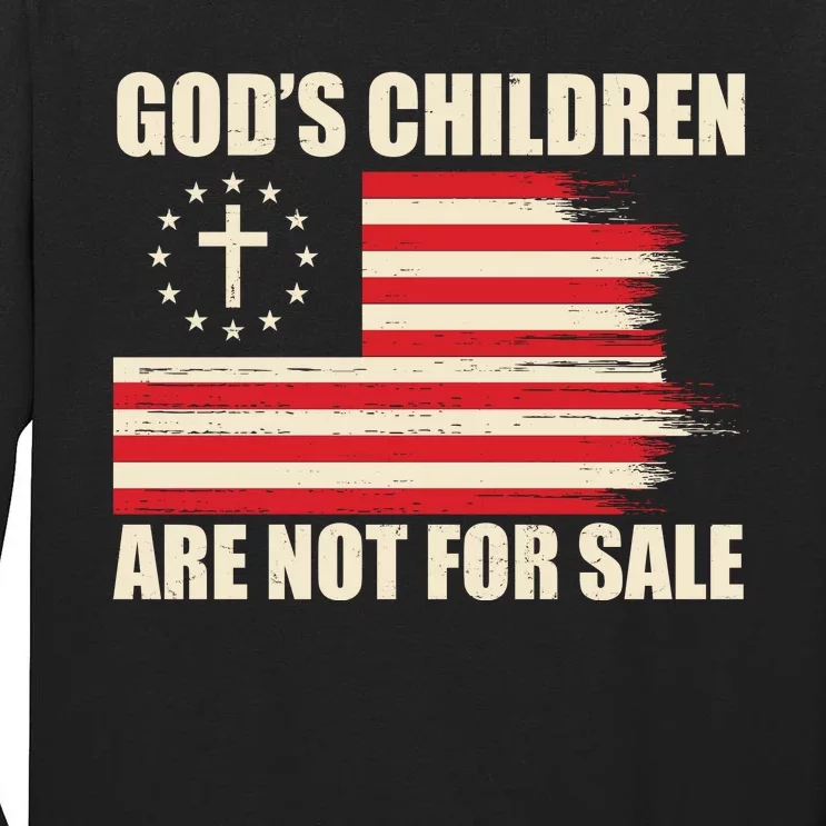 Gods Children Are Not For Sale Funny Christian Quote Tall Long Sleeve T-Shirt