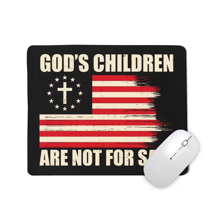 Gods Children Are Not For Sale Funny Christian Quote Mousepad