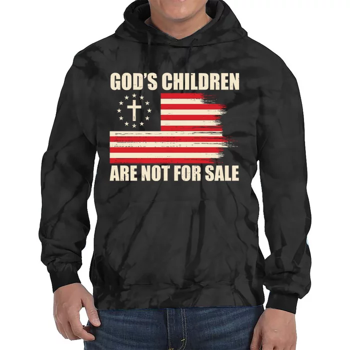 Gods Children Are Not For Sale Funny Christian Quote Tie Dye Hoodie